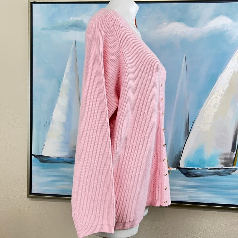 Cyrus cardigan sweater Charmed Pink size 2X NWT - Picture 4 of 7
